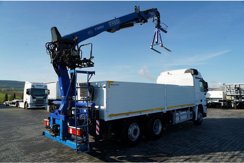 Mercedes-Benz ACTROS 2548 / 6x2 / BURTOWA - 6,5 M / OŚ PODNOSZONA / HDS FASSI - Kamion me karroceri të hapur, Kamion me vinç: foto 4 Mercedes-Benz ACTROS 2548 / 6x2 / BURTOWA - 6,5 M / OŚ PODNOSZONA / HDS FASSI - Kamion me karroceri të hapur, Kamion me vinç: foto 4