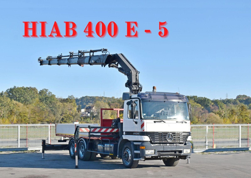 Mercedes-Benz ACTROS 2635 Pritsche - Kamion me karroceri të hapur, Kamion me vinç: foto 1 Mercedes-Benz ACTROS 2635 Pritsche - Kamion me karroceri të hapur, Kamion me vinç: foto 1