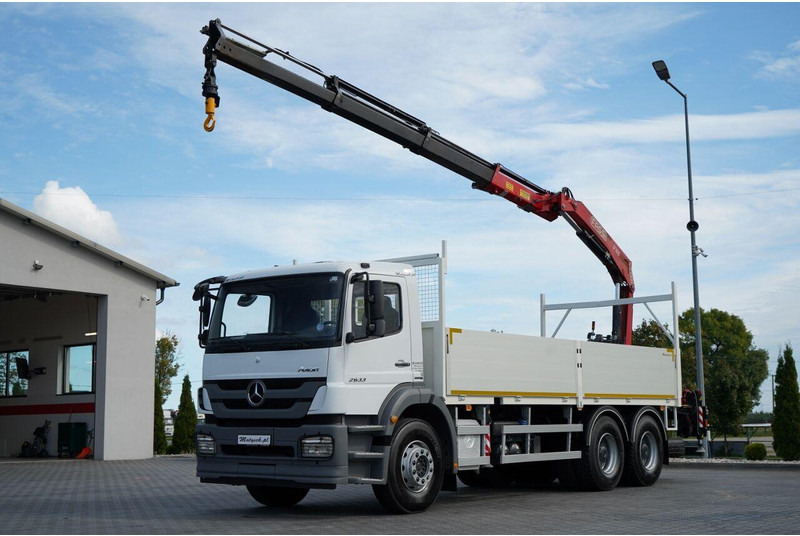 Mercedes-Benz / AXOR 2633 / 6X4 / SKRZYNIOWY - 6,55 M / MOCNA PODŁOGA / HDS FA - Kamion me karroceri të hapur, Kamion me vinç: foto 1 Mercedes-Benz / AXOR 2633 / 6X4 / SKRZYNIOWY - 6,55 M / MOCNA PODŁOGA / HDS FA - Kamion me karroceri të hapur, Kamion me vinç: foto 1