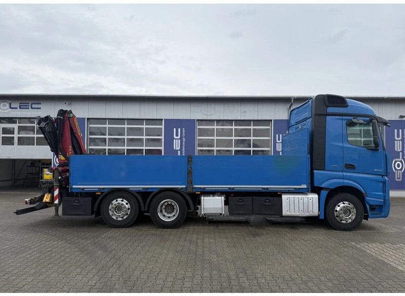 Mercedes-Benz Actros 2545 - Flatbed + crane 6x2 - Kamion me karroceri të hapur, Kamion me vinç: foto 5 Mercedes-Benz Actros 2545 - Flatbed + crane 6x2 - Kamion me karroceri të hapur, Kamion me vinç: foto 5