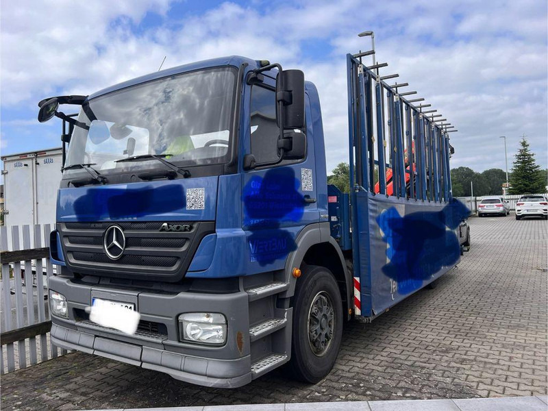Mercedes-Benz Axor 1829 Palfinger hátsó daru PK 12002 klíma - Kamion me karroceri të hapur, Kamion me vinç: foto 1 Mercedes-Benz Axor 1829 Palfinger hátsó daru PK 12002 klíma - Kamion me karroceri të hapur, Kamion me vinç: foto 1