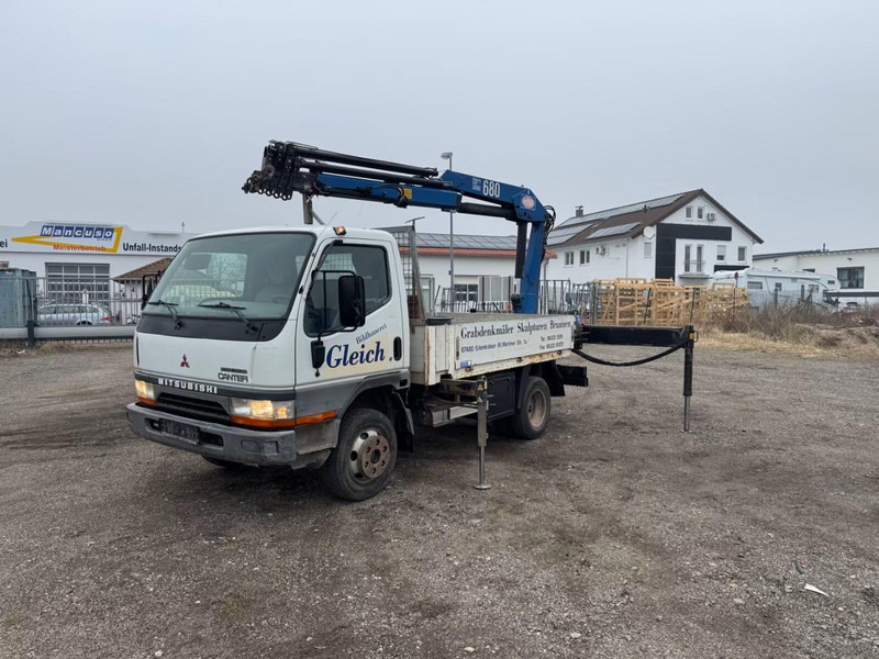 Mitsubishi Canter FE649 - Flatbed truck + crane - Kamion me karroceri të hapur, Kamion me vinç: foto 3 Mitsubishi Canter FE649 - Flatbed truck + crane - Kamion me karroceri të hapur, Kamion me vinç: foto 3