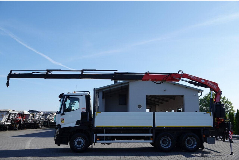 Renault C 380 / 6X4 / SKRZYNIOWY 6.4 M / + HDS FASSI F175A / MAX UDŹWIG - Kamion me karroceri të hapur, Kamion me vinç: foto 5 Renault C 380 / 6X4 / SKRZYNIOWY 6.4 M / + HDS FASSI F175A / MAX UDŹWIG - Kamion me karroceri të hapur, Kamion me vinç: foto 5