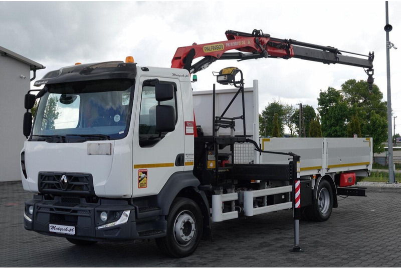 Renault D 210/ 4X2 / SKRZYNIOWY 5 M + HDS PALFINGER PK 8.501 SLD A / UD - Kamion me karroceri të hapur, Kamion me vinç: foto 2 Renault D 210/ 4X2 / SKRZYNIOWY 5 M + HDS PALFINGER PK 8.501 SLD A / UD - Kamion me karroceri të hapur, Kamion me vinç: foto 2