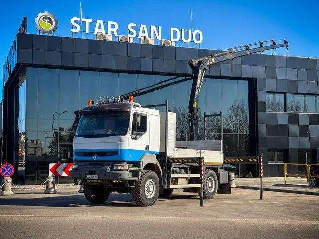 Renault KERAX 270 4x4 PALFINGER PK 16502 CRANE WINCH - Kamion me karroceri të hapur, Kamion me vinç: foto 1 Renault KERAX 270 4x4 PALFINGER PK 16502 CRANE WINCH - Kamion me karroceri të hapur, Kamion me vinç: foto 1