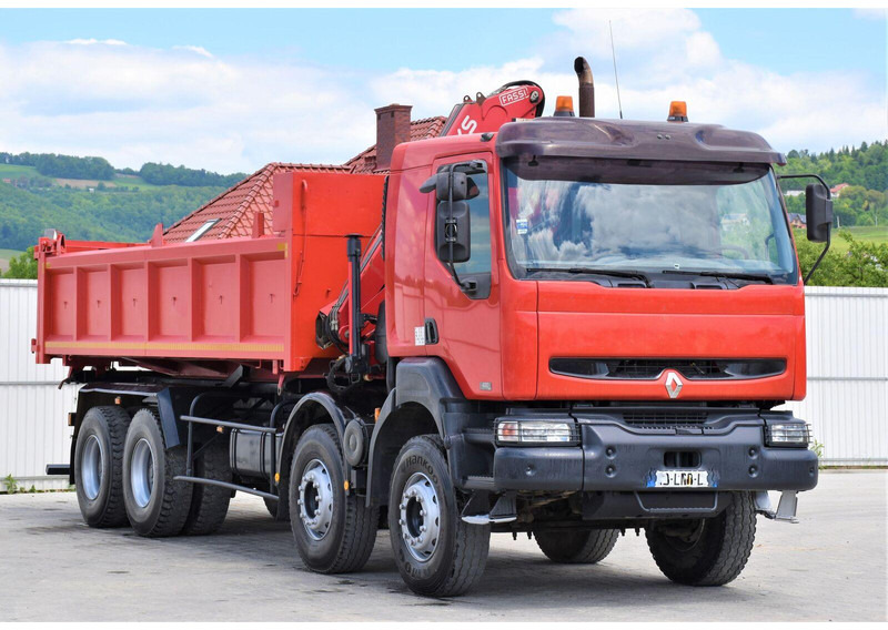 Renault KERAX 420 DCI Kipper 6,30m+FASSI F95AXS.21+FUNK - Kamion vetëshkarkues, Kamion me vinç: foto 4 Renault KERAX 420 DCI Kipper 6,30m+FASSI F95AXS.21+FUNK - Kamion vetëshkarkues, Kamion me vinç: foto 4
