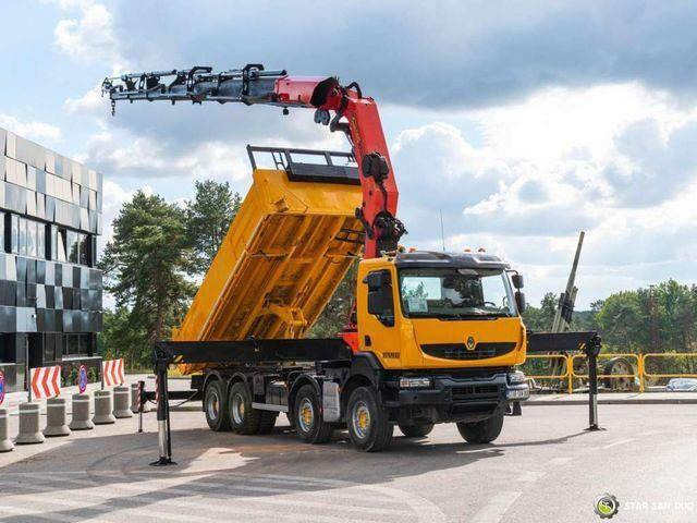 Renault KERAX 450 8x4 PALFINGER PK 60002 Crane Tipper - Kamion vetëshkarkues, Kamion me vinç: foto 4 Renault KERAX 450 8x4 PALFINGER PK 60002 Crane Tipper - Kamion vetëshkarkues, Kamion me vinç: foto 4