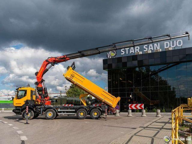 Renault KERAX 450 8x4 PALFINGER PK 60002 Crane Tipper - Kamion vetëshkarkues, Kamion me vinç: foto 3 Renault KERAX 450 8x4 PALFINGER PK 60002 Crane Tipper - Kamion vetëshkarkues, Kamion me vinç: foto 3