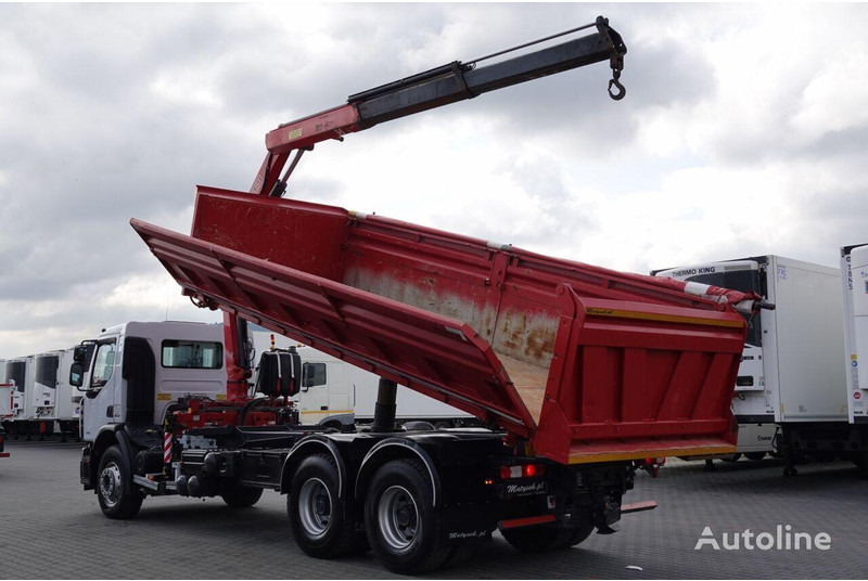 Renault LANDER 3 way tipper + crane FASSI 130 6x4 - Kamion vetëshkarkues, Kamion me vinç: foto 4 Renault LANDER 3 way tipper + crane FASSI 130 6x4 - Kamion vetëshkarkues, Kamion me vinç: foto 4