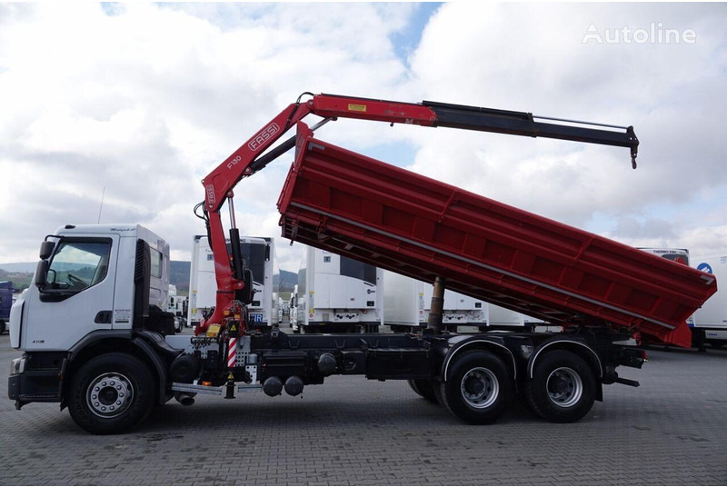 Renault LANDER 3 way tipper + crane FASSI 130 6x4 - Kamion vetëshkarkues, Kamion me vinç: foto 3 Renault LANDER 3 way tipper + crane FASSI 130 6x4 - Kamion vetëshkarkues, Kamion me vinç: foto 3