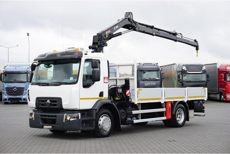 Renault PREMIUM / D16 / ACC / SKRZYNIOWY + HDS / HIAB 099 E - 2 HIDUO - Kamion me karroceri të hapur, Kamion me vinç: foto 1 Renault PREMIUM / D16 / ACC / SKRZYNIOWY + HDS / HIAB 099 E - 2 HIDUO - Kamion me karroceri të hapur, Kamion me vinç: foto 1