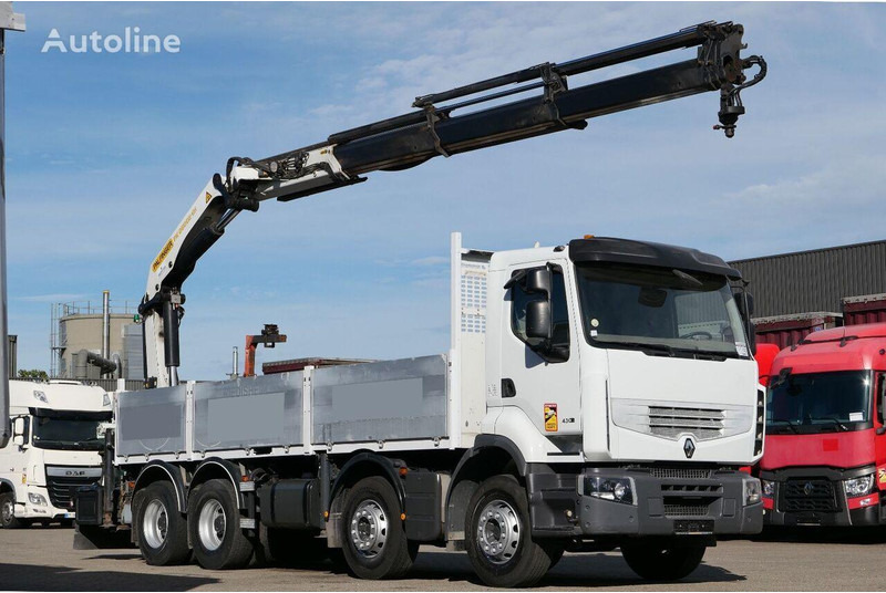 Renault Premium 430DXi - Kamion me karroceri të hapur, Kamion me vinç: foto 1 Renault Premium 430DXi - Kamion me karroceri të hapur, Kamion me vinç: foto 1