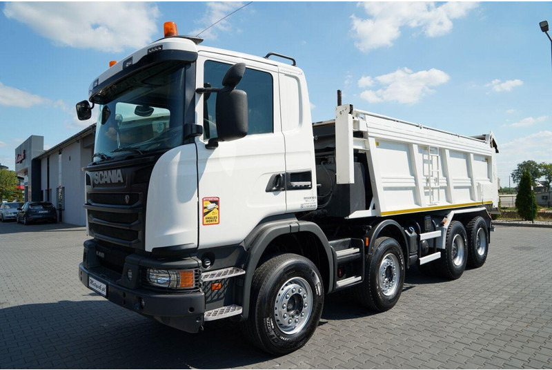 Scania G 410 / 8X4 / ZABUDOWA SAMOWYŁADOWCZA DO ASFALTU / 2X HYDROKLAPA - Shtrues asfalti: foto 2 Scania G 410 / 8X4 / ZABUDOWA SAMOWYŁADOWCZA DO ASFALTU / 2X HYDROKLAPA - Shtrues asfalti: foto 2