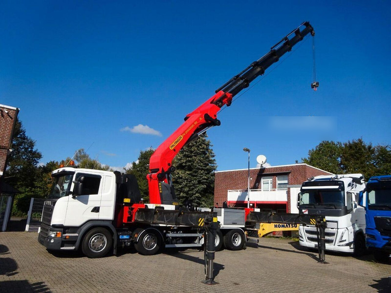 Scania G410 - Flatbed+crane - Kamion me karroceri të hapur, Kamion me vinç: foto 5 Scania G410 - Flatbed+crane - Kamion me karroceri të hapur, Kamion me vinç: foto 5
