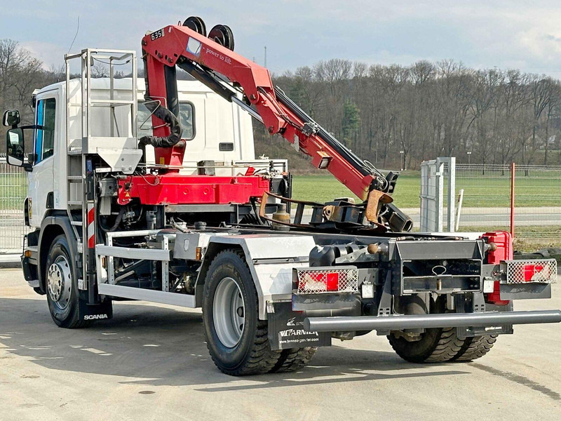 Scania P 250 * HMF 635 K2 + FUNK * TOPZUSTAND - Kamion vetëshkarkues, Kamion me vinç: foto 4 Scania P 250 * HMF 635 K2 + FUNK * TOPZUSTAND - Kamion vetëshkarkues, Kamion me vinç: foto 4