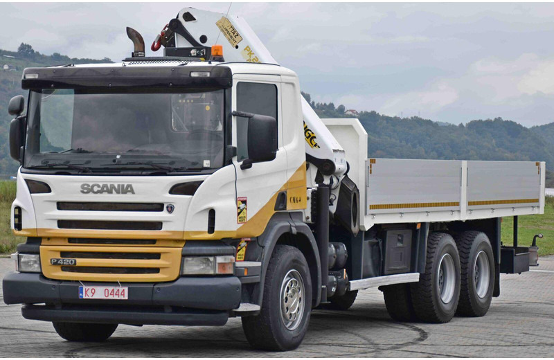 Scania P 420 - Kamion me karroceri të hapur, Kamion me vinç: foto 3 Scania P 420 - Kamion me karroceri të hapur, Kamion me vinç: foto 3