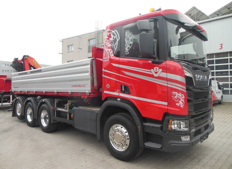 Scania R 580 8X4 + PALFINGER PK 19.001 crane - Kamion vetëshkarkues, Kamion me vinç: foto 2 Scania R 580 8X4 + PALFINGER PK 19.001 crane - Kamion vetëshkarkues, Kamion me vinç: foto 2