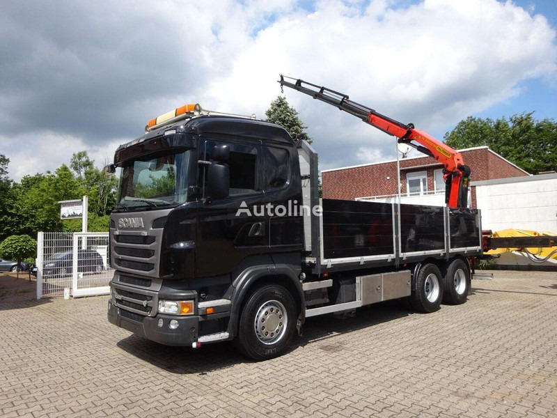 Scania R620 Flatbed + crane PK 22002 EH 6x2 - Kamion me karroceri të hapur, Kamion me vinç: foto 2 Scania R620 Flatbed + crane PK 22002 EH 6x2 - Kamion me karroceri të hapur, Kamion me vinç: foto 2