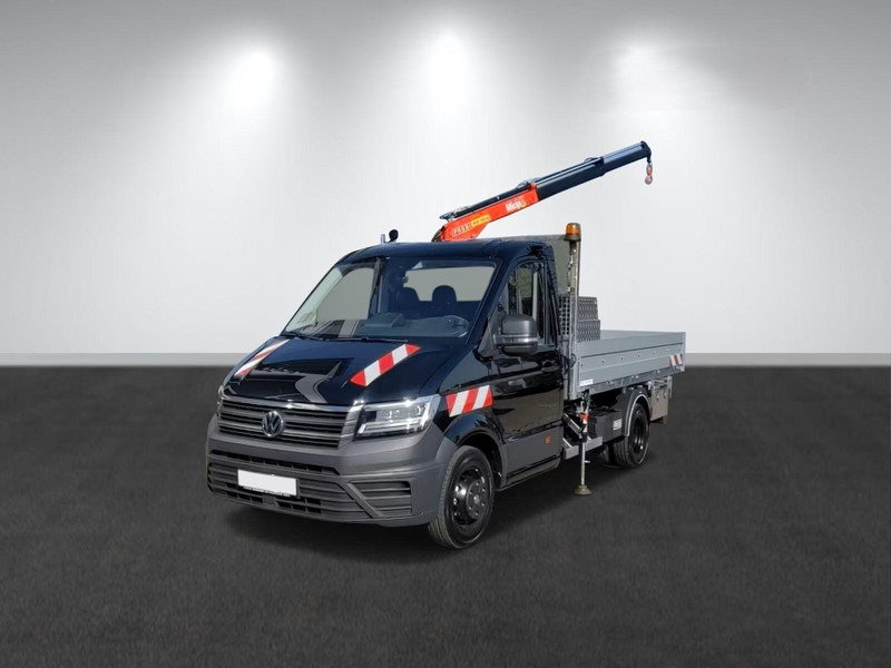 Volkswagen Crafter 50 - Flatbed truck + crane - Kamion me karroceri të hapur, Kamion me vinç: foto 1 Volkswagen Crafter 50 - Flatbed truck + crane - Kamion me karroceri të hapur, Kamion me vinç: foto 1