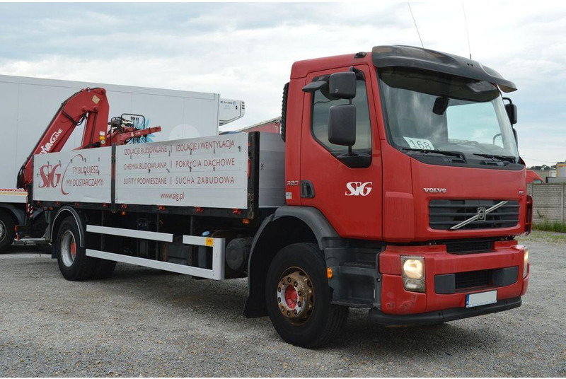 Volvo FE 18.280 - Kamion me karroceri të hapur, Kamion me vinç: foto 2 Volvo FE 18.280 - Kamion me karroceri të hapur, Kamion me vinç: foto 2