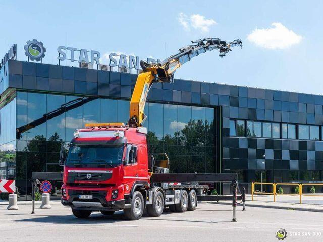 Volvo FMX 500 8x2 Effer 585 Fly Jib Winch Crane Kran - Kamion me karroceri të hapur, Kamion me vinç: foto 1 Volvo FMX 500 8x2 Effer 585 Fly Jib Winch Crane Kran - Kamion me karroceri të hapur, Kamion me vinç: foto 1