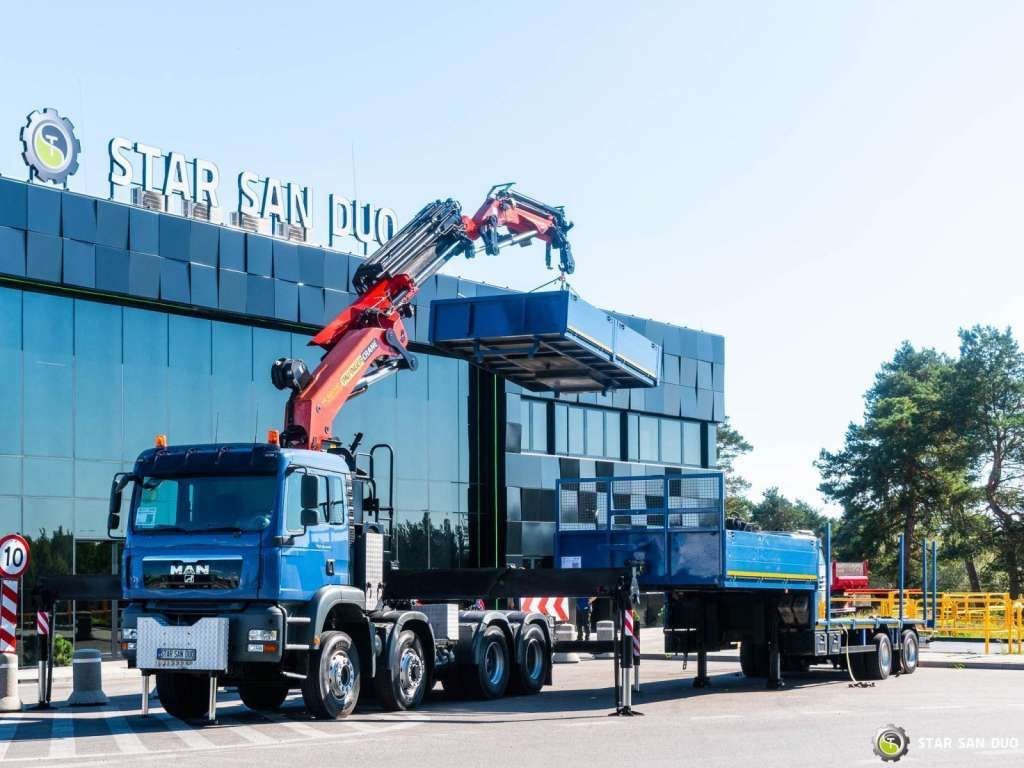 MAN TGA 35.440 8X6H PALFINGER 60002 Semi-trailer - Kamion me vinç: foto 1 MAN TGA 35.440 8X6H PALFINGER 60002 Semi-trailer - Kamion me vinç: foto 1