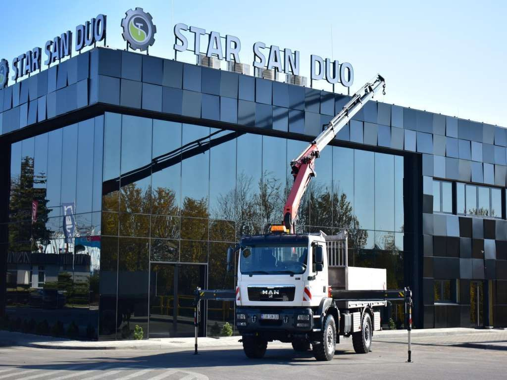 MAN TGM 18.340 4x4 PALFINGER PK 18002 CRANE WINCH MAN TGM 18.340 4x4 PALFINGER PK 18002 CRANE WINCH - Kamion me vinç, Kamion me karroceri të hapur: foto 4 MAN TGM 18.340 4x4 PALFINGER PK 18002 CRANE WINCH MAN TGM 18.340 4x4 PALFINGER PK 18002 CRANE WINCH - Kamion me vinç, Kamion me karroceri të hapur: foto 4