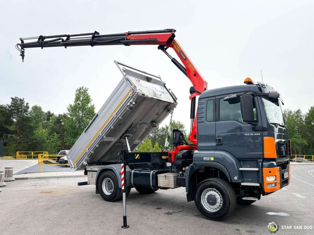 MAN TGS 18.480 PALFINGER PK 16502 HDS Crane,Kipper - Kamion me vinç: foto 3 MAN TGS 18.480 PALFINGER PK 16502 HDS Crane,Kipper - Kamion me vinç: foto 3