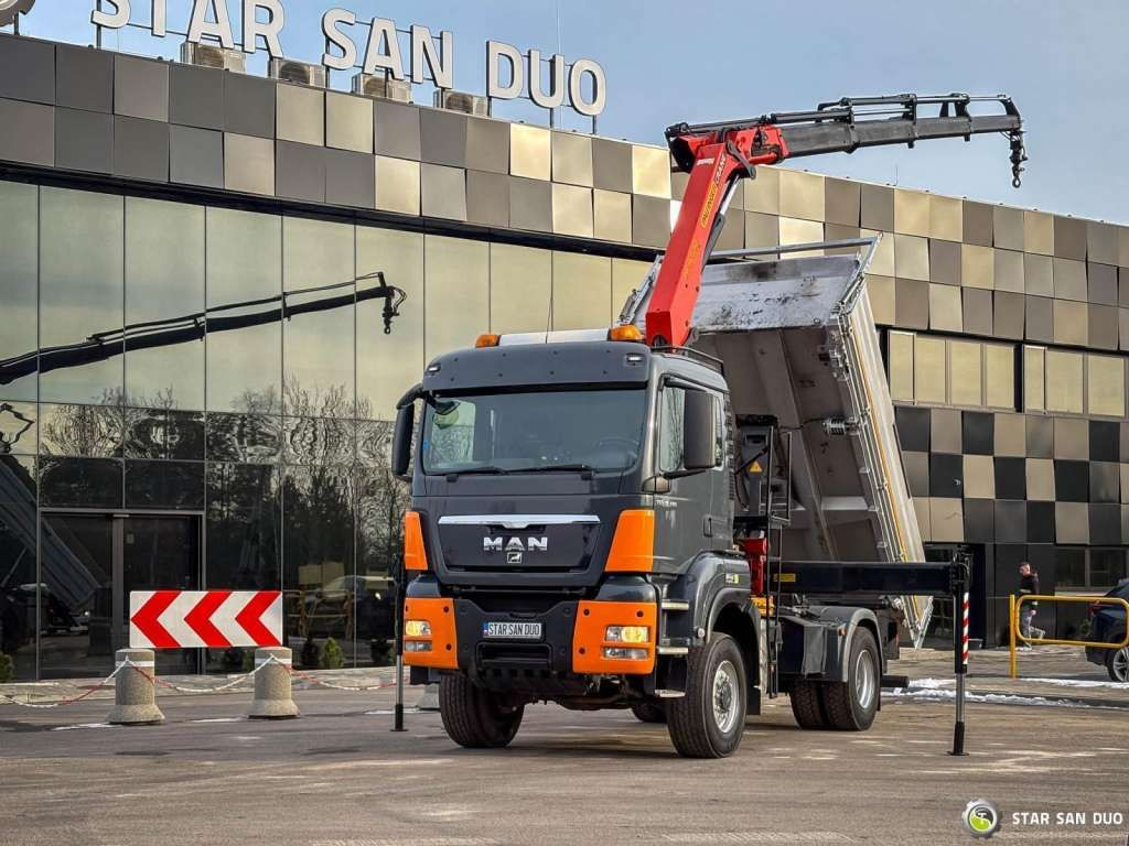 MAN TGS 18.480 PALFINGER PK 16502 HDS Crane,Kipper - Kamion me vinç, Kamion vetëshkarkues: foto 3 MAN TGS 18.480 PALFINGER PK 16502 HDS Crane,Kipper - Kamion me vinç, Kamion vetëshkarkues: foto 3