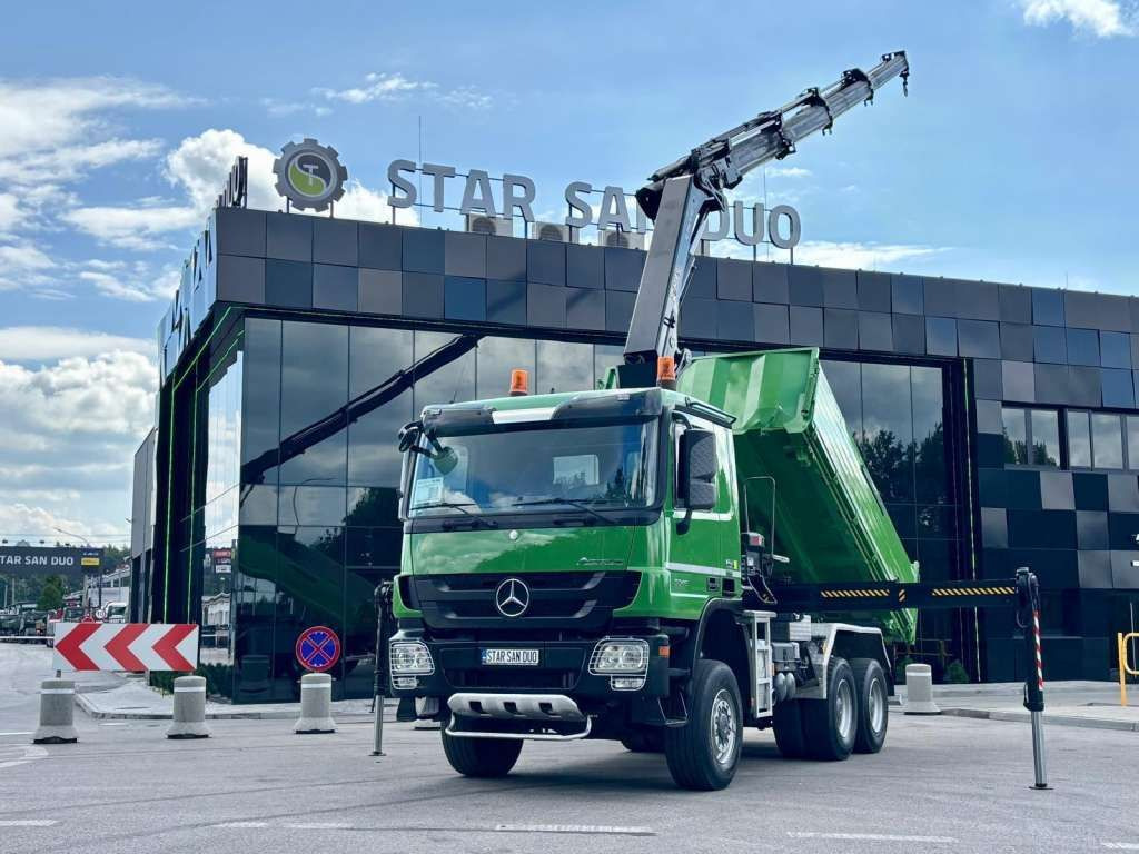 Mercedes-Benz ACTROS 3346 6x6 HIAB 244EP-4 Crane Kipper - Kamion vetëshkarkues: foto 1 Mercedes-Benz ACTROS 3346 6x6 HIAB 244EP-4 Crane Kipper - Kamion vetëshkarkues: foto 1