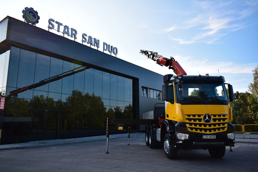 Mercedes-Benz AROCS 3345 6x6 PALFINGER PK 33002 EURO 6 KRAN - Kamion me vinç, Kamion me karroceri të hapur: foto 5 Mercedes-Benz AROCS 3345 6x6 PALFINGER PK 33002 EURO 6 KRAN - Kamion me vinç, Kamion me karroceri të hapur: foto 5