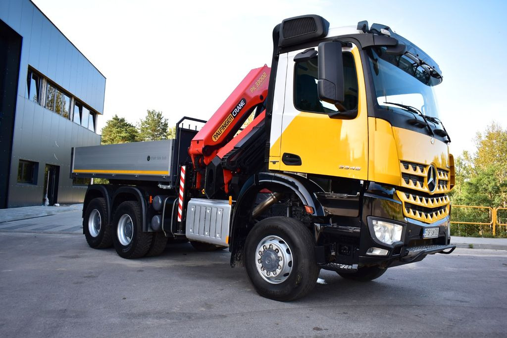 Mercedes-Benz AROCS 3345 6x6 PALFINGER PK 33002 EURO 6 KRAN - Kamion me vinç, Kamion me karroceri të hapur: foto 3 Mercedes-Benz AROCS 3345 6x6 PALFINGER PK 33002 EURO 6 KRAN - Kamion me vinç, Kamion me karroceri të hapur: foto 3