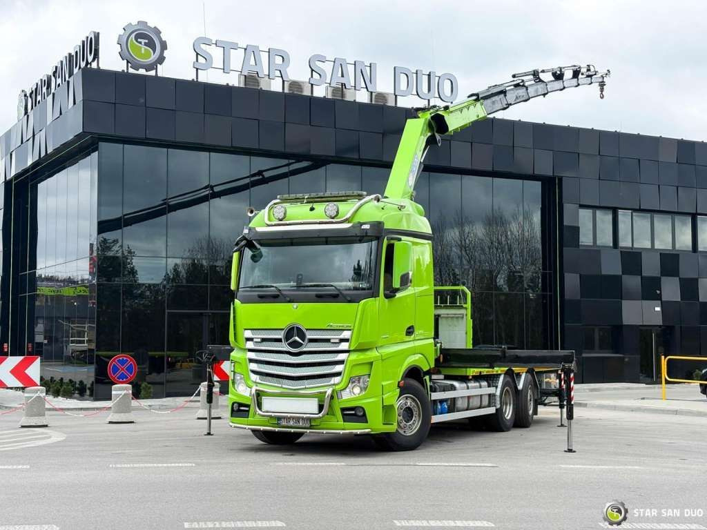 Mercedes-Benz Actros 6x2 HMF 3220 K7 Crane Mercedes-Benz Actros 6x2 HMF 3220 K7 Crane - Kamion me vinç, Kamion me karroceri të hapur: foto 1 Mercedes-Benz Actros 6x2 HMF 3220 K7 Crane Mercedes-Benz Actros 6x2 HMF 3220 K7 Crane - Kamion me vinç, Kamion me karroceri të hapur: foto 1