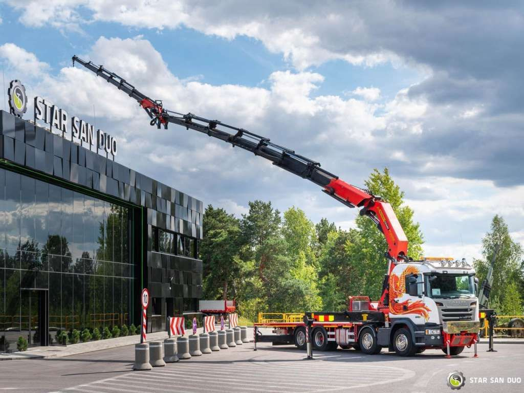Scania G450 8x2 PALFINGER PK 85002 Fly Jib Winch - Kamion me vinç: foto 2 Scania G450 8x2 PALFINGER PK 85002 Fly Jib Winch - Kamion me vinç: foto 2