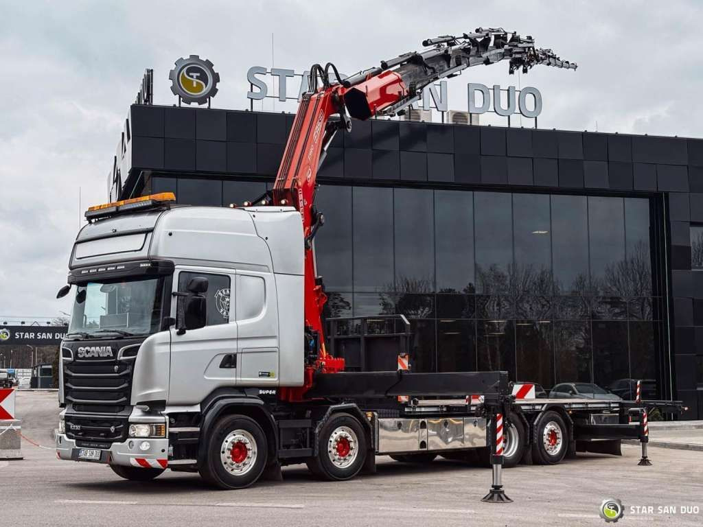 Scania R730 8x2 Fassi F990 Fly Jib 30m Crane Euro 6 - Kamion me vinç: foto 1 Scania R730 8x2 Fassi F990 Fly Jib 30m Crane Euro 6 - Kamion me vinç: foto 1