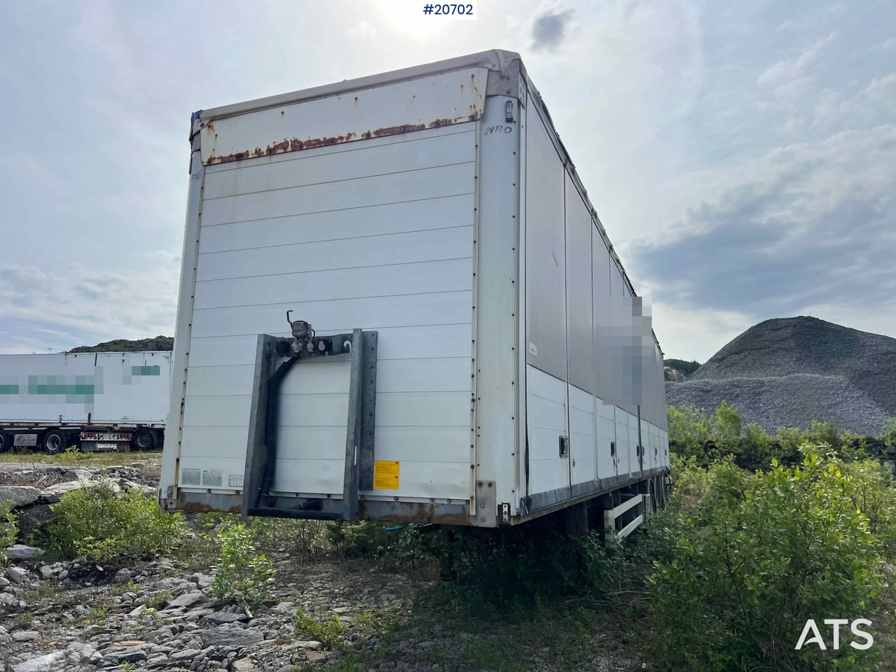 HRD 3 akslet kapelltralle rep.objekt m/ full sideåpning - Gjysmë rimorkio me vagonetë të mbyllur: foto 5 HRD 3 akslet kapelltralle rep.objekt m/ full sideåpning - Gjysmë rimorkio me vagonetë të mbyllur: foto 5