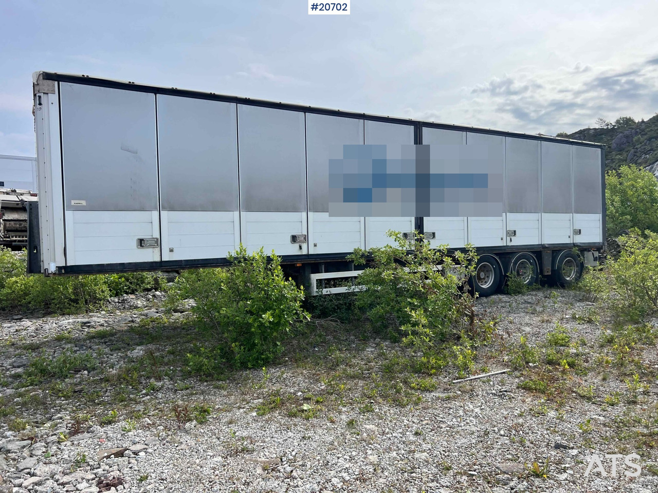 HRD 3 akslet kapelltralle rep.objekt m/ full sideåpning - Gjysmë rimorkio me vagonetë të mbyllur: foto 1 HRD 3 akslet kapelltralle rep.objekt m/ full sideåpning - Gjysmë rimorkio me vagonetë të mbyllur: foto 1