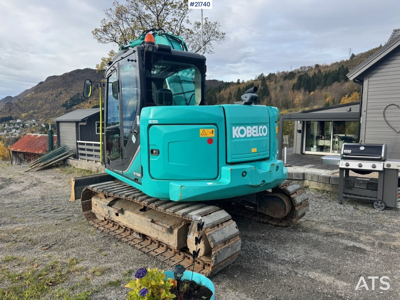 Kobelco 2018 Kobelco SK75SR-3E m/ Rototilt, 2 skuffer og Klype. 1850 timer! - Ekskavator me zinxhirë: foto 5 Kobelco 2018 Kobelco SK75SR-3E m/ Rototilt, 2 skuffer og Klype. 1850 timer! - Ekskavator me zinxhirë: foto 5
