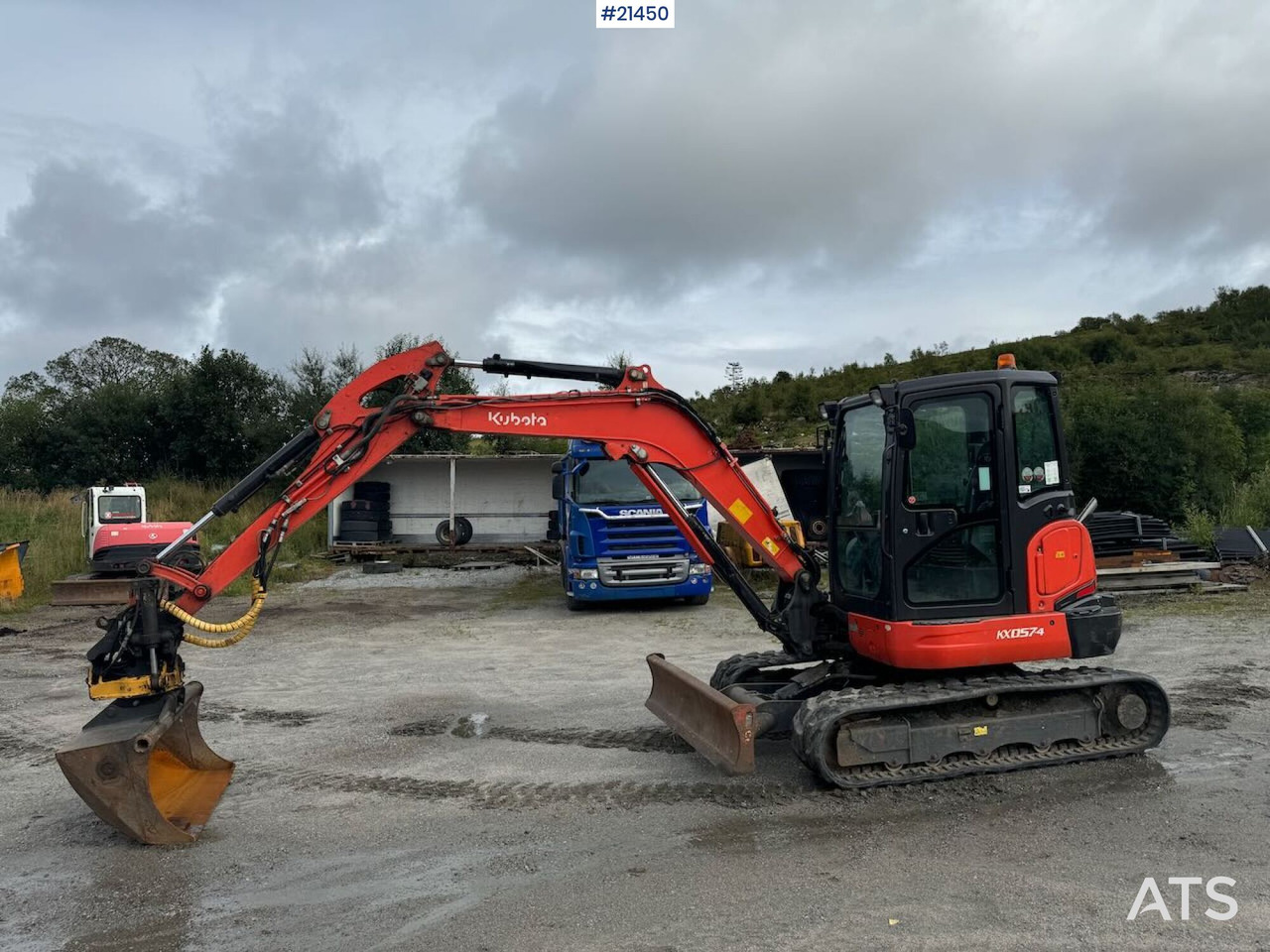 Kubota KX 057-4 - Ekskavator me zinxhirë: foto 2 Kubota KX 057-4 - Ekskavator me zinxhirë: foto 2