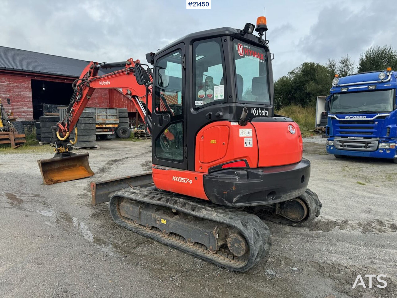 Kubota KX 057-4 - Ekskavator me zinxhirë: foto 3 Kubota KX 057-4 - Ekskavator me zinxhirë: foto 3
