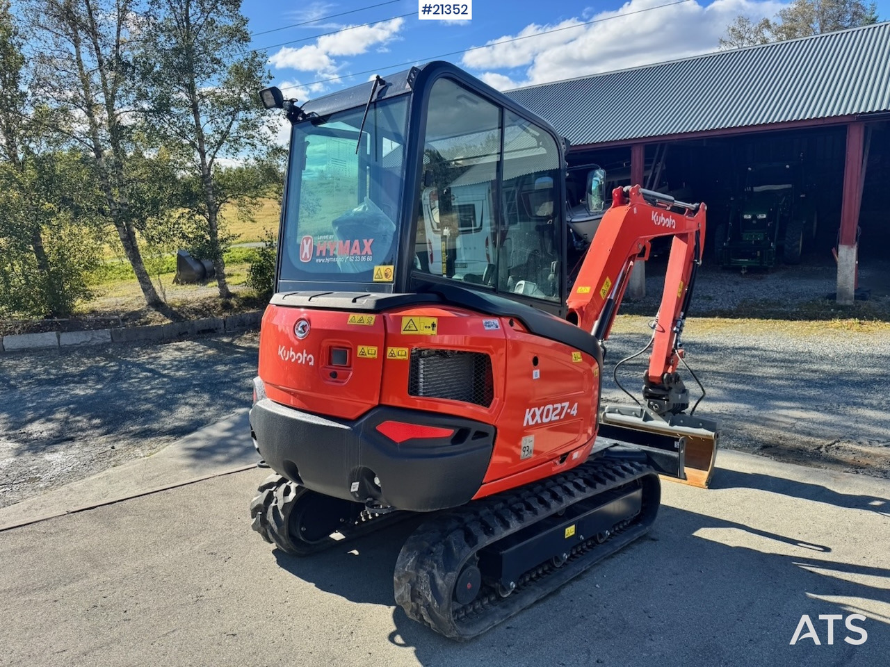 Kubota KX027-4 - Miniekskavator: foto 5 Kubota KX027-4 - Miniekskavator: foto 5