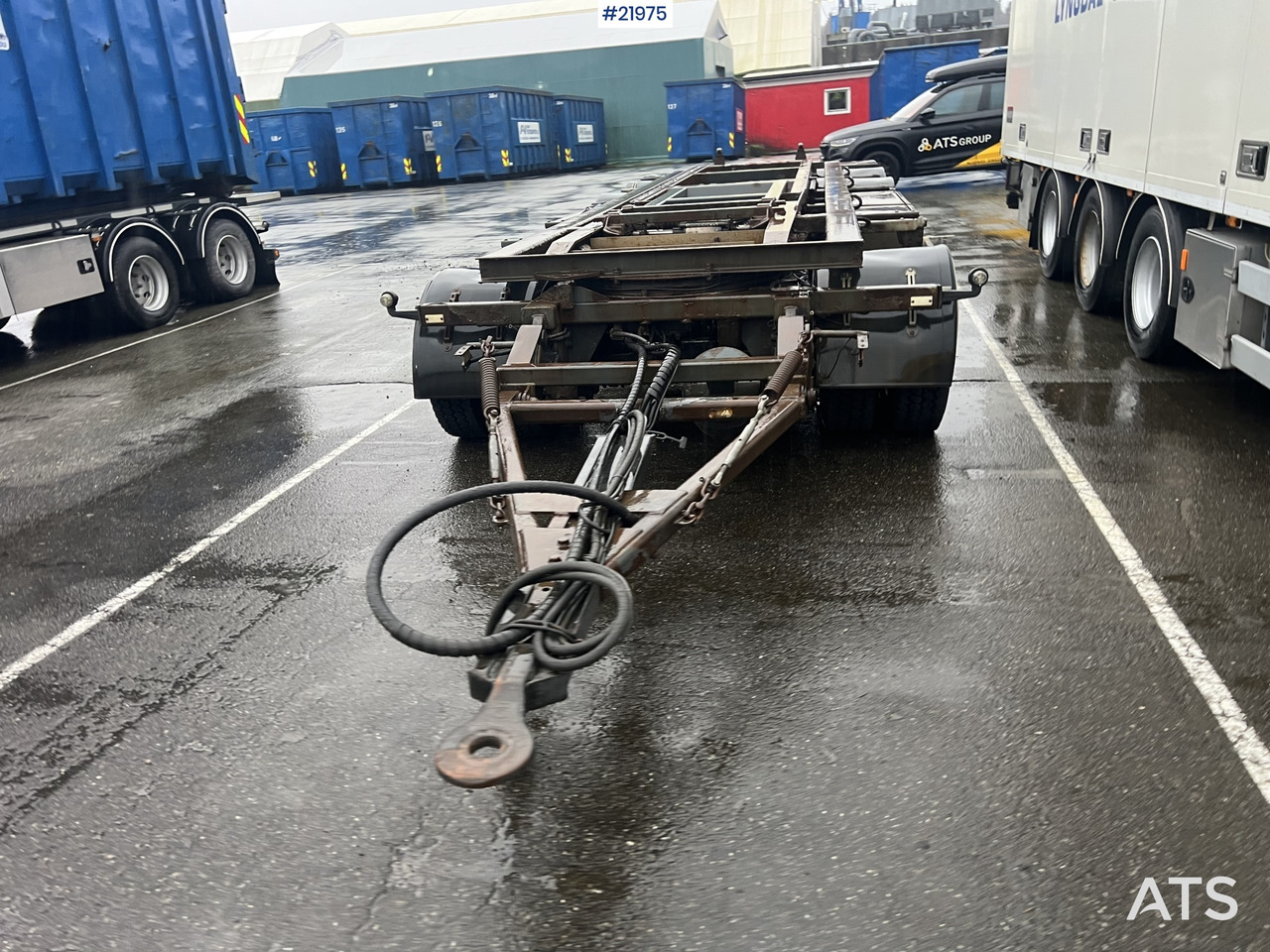 NOR SLEP sl-28kt 3 akslet krokslep m/ tipp - Rimorkio roll-off/ Skip loader: foto 3 NOR SLEP sl-28kt 3 akslet krokslep m/ tipp - Rimorkio roll-off/ Skip loader: foto 3