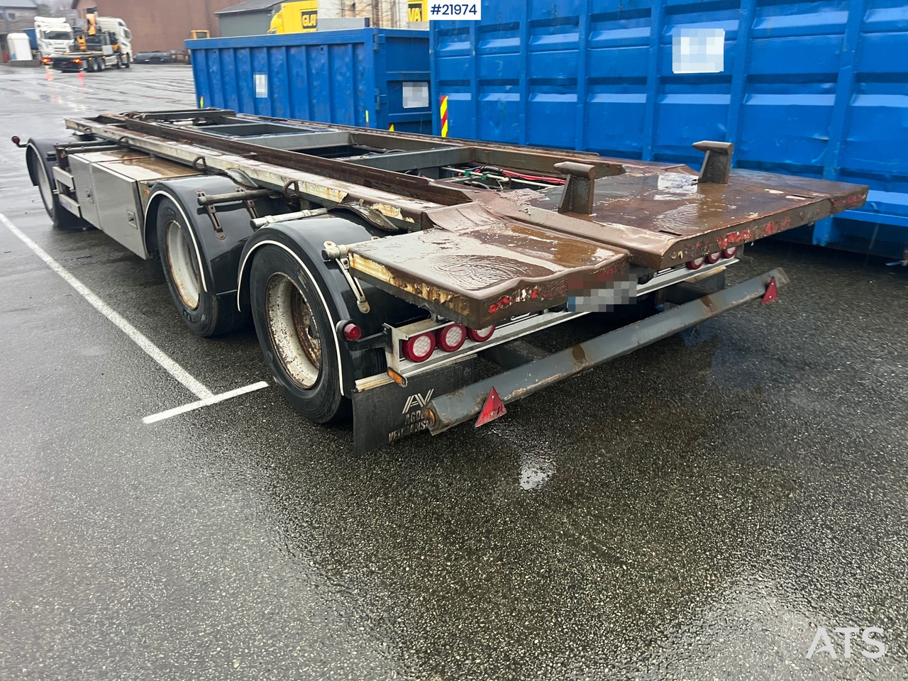 NOR SLEP sl-28kt 3 akslet krokslep m/ tipp - Rimorkio roll-off/ Skip loader: foto 4 NOR SLEP sl-28kt 3 akslet krokslep m/ tipp - Rimorkio roll-off/ Skip loader: foto 4