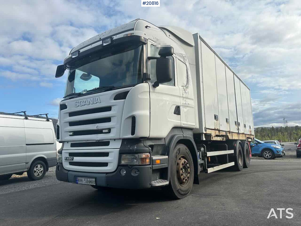 Scania R480 3 akslet conatinerbil m/ lift - Kamion vagonetë: foto 1 Scania R480 3 akslet conatinerbil m/ lift - Kamion vagonetë: foto 1