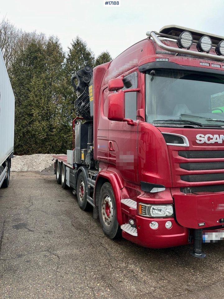 Scania R580 - Kamion me karroceri të hapur, Kamion me vinç: foto 2 Scania R580 - Kamion me karroceri të hapur, Kamion me vinç: foto 2