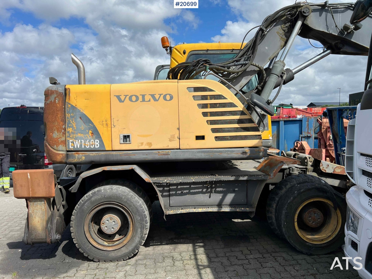 Lizingu i Volvo EW160B hjulmaskin m/ støtte bein og skjær Volvo EW160B hjulmaskin m/ støtte bein og skjær: foto 11