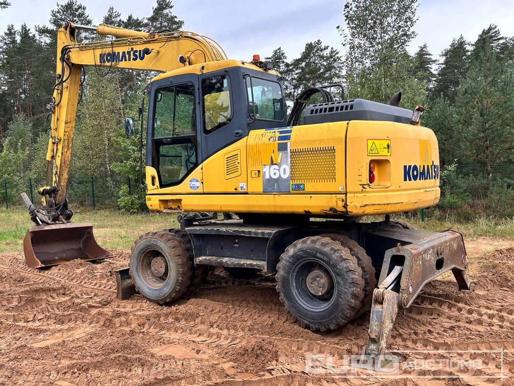 2011 Komatsu PW160-7E0 - Ekskavator me goma: foto 3 2011 Komatsu PW160-7E0 - Ekskavator me goma: foto 3