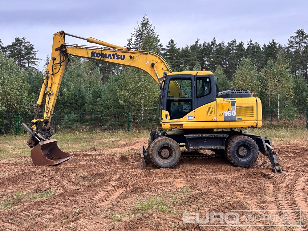 2011 Komatsu PW160-7E0 - Ekskavator me goma: foto 2 2011 Komatsu PW160-7E0 - Ekskavator me goma: foto 2