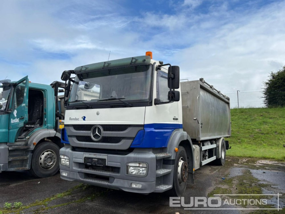 2012 Mercedes Axor 1824L 4x2,Tipper Stainless Steel Container, Weight System, Automatic, A/C (German Reg. Docs. Available) - Kamion vetëshkarkues: foto 1 2012 Mercedes Axor 1824L 4x2,Tipper Stainless Steel Container, Weight System, Automatic, A/C (German Reg. Docs. Available) - Kamion vetëshkarkues: foto 1