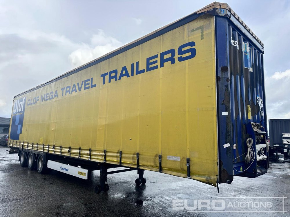Gjysmë rimorkio me tendë 2015 Krone Mega Liner, Curtainsider, 3 Axle (Dutch Reg. Docs): foto 7